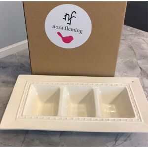 Nora Fleming Pearl Dot Garnish Dish NEW